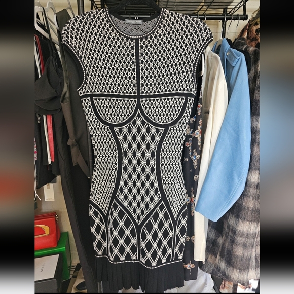 Alexander McQueen Jaquard Intarsia Dress - Picture 6 of 13